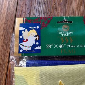 Holiday Time Christmas Heavenly Angel Cross Holiday Flag 28"×40", NOS Sealed NEW